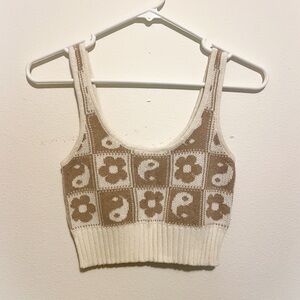 American eagle knit crop top tank